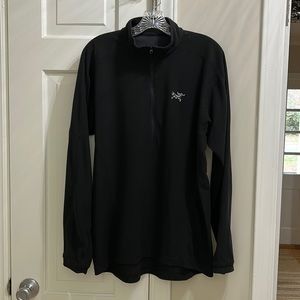 Arc’teryx Mens Snow Base Layer Grid 1/2 Zip Lightweight Polartec Size Large